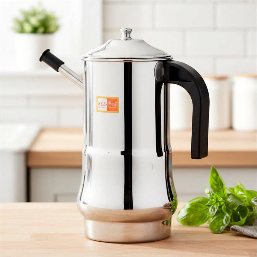 Image of KCL Stainless Steel - Oil Dispenser With Nozzle - 1000ML