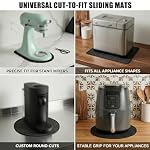 Customizable Kitchen Appliance Slider Mat: 16X13 Trimmable Sliding Tray for Coffee Maker Stand Mixer Air Fryer & Toaster - Rotating Countertop Aid Mover Fits Breville Barista Express Ninja Luxe Cafe - Image 4