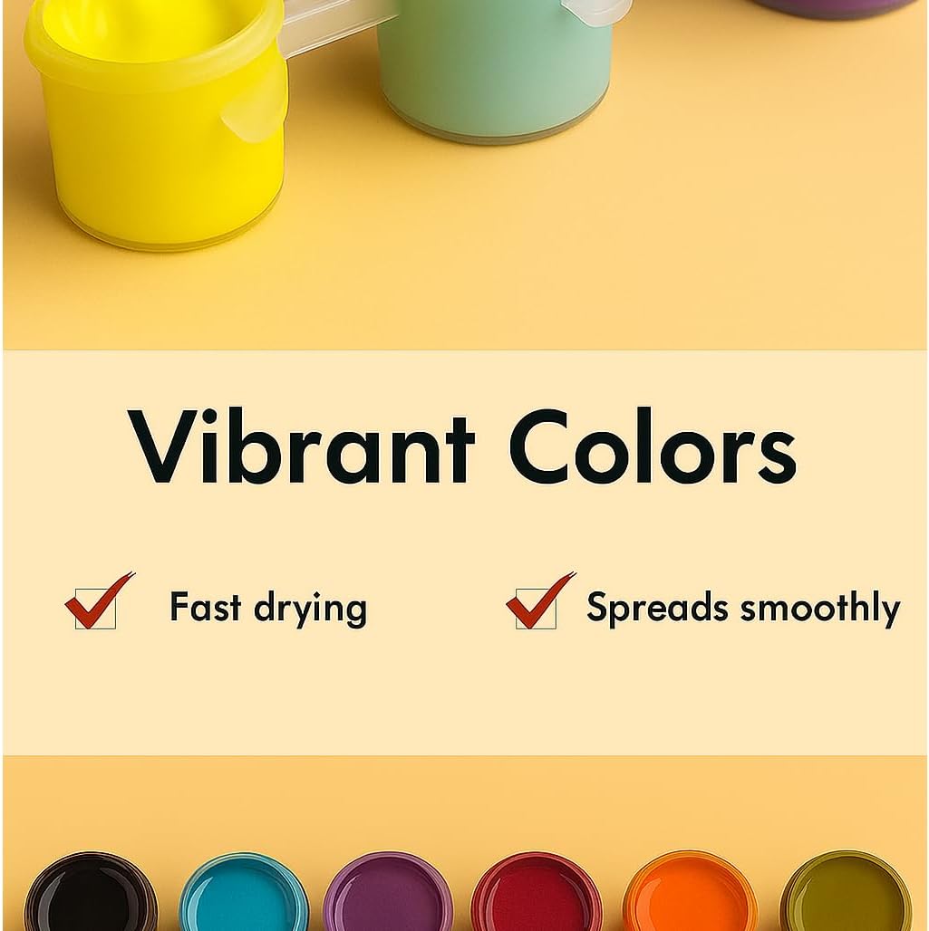 Cartoon Style Paint by Numbers Kit for Adults - DIY Banana Duck Illustration Painting on Canvas 16x20In, Frameless Acrylic Paint Set, Suitable for Beginners, Art for Kids Room or Creative Gifts image 4