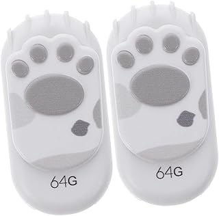 Uonlytech 2Pcs Garra De Gato Mini U Disk Pen Drive Pen Drive Giratório USB Stick Mini USB Drive Zip Drive USB Disk Drive Para Girar Polegar Pp Plástico Stick De Memória