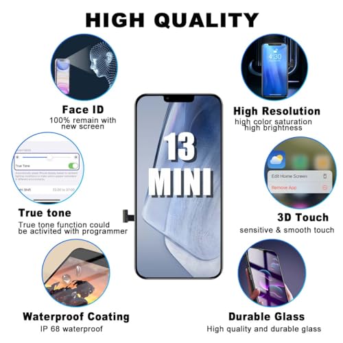 Écran LCD iPhone 13 Mini Full HD 3D Touch avec kit complet de réparation inclus - 4