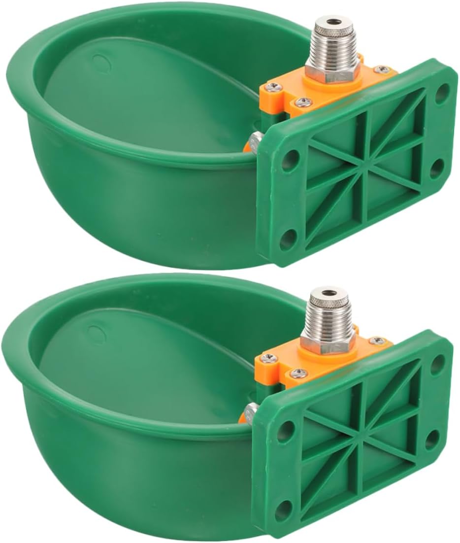 Milisten 2pcs Automatic Drinking Water Bowl for Cattle Sheep and Goats Durable Plastic Livestock Water Trough with Simple Installation for Enhanced Farm Efficiency