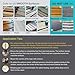 LifeGrip Anti Slip Traction Treads (10-Pack), 6 inch X 28 inch, Best Grip Tape Grit Non Slip, Outdoor Non Skid Tape, High Traction Friction Abrasive Adhesive for Stairs Step, Black (6