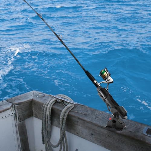 Support de canne à pêche rotatif en nylon durable pour bateaux - 6