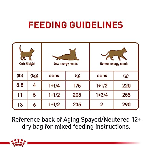 Royal Canin Feline Health Nutrition Aging 12+ Senior Loaf in Sauce Cat Food, 5.1 oz (Pack of 24)