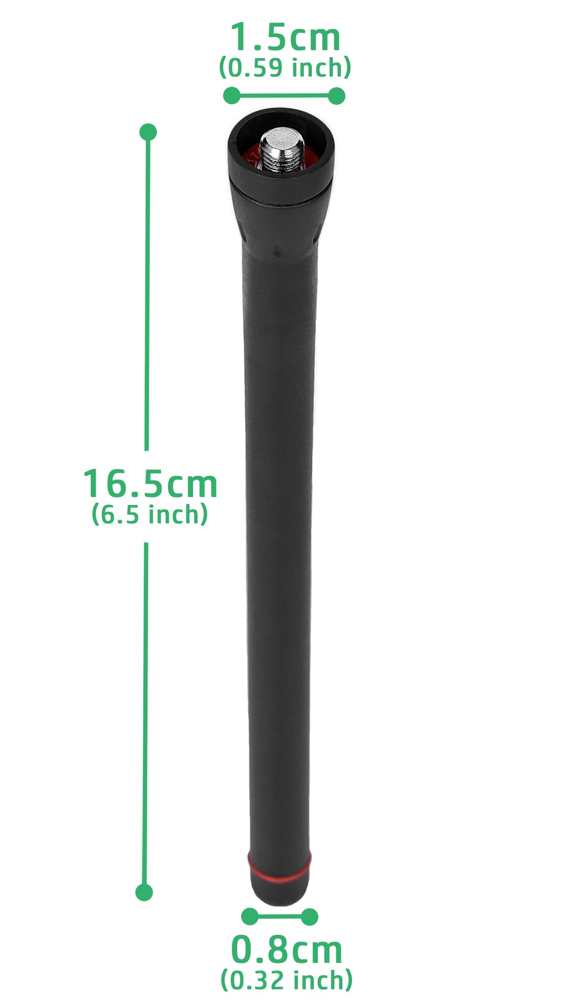 Antenna Whip VHF 136-174MHz per Icom IC-M3A IC-M25 IC-M31 IC-M33 IC-M35 IC-M37 IC-M93EURO IC-F1000/F2000 Walkie Talkie 16,5 pollici