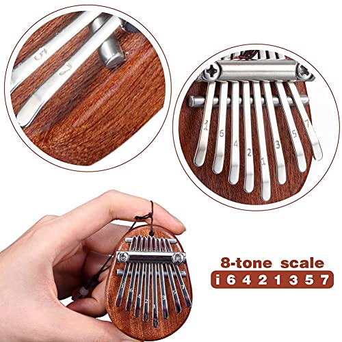 Veenewy 8 touches Kalimba Thumb Piano Kalimba Outil portable pour débutants - Les Beatles, Paul McCartney, John Lennon, RIngo Starr, George Harrison Veenewy 8 touches Kalimba Thumb Piano Kalimba Outil portable pour débutants – Image 6