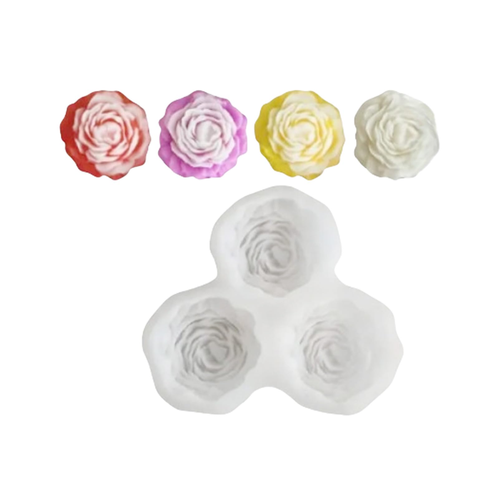 YTtkku Flowers Molds Baking Molds Silicone Plasters Succulents Plant Casting Epoxy Resin Flowers