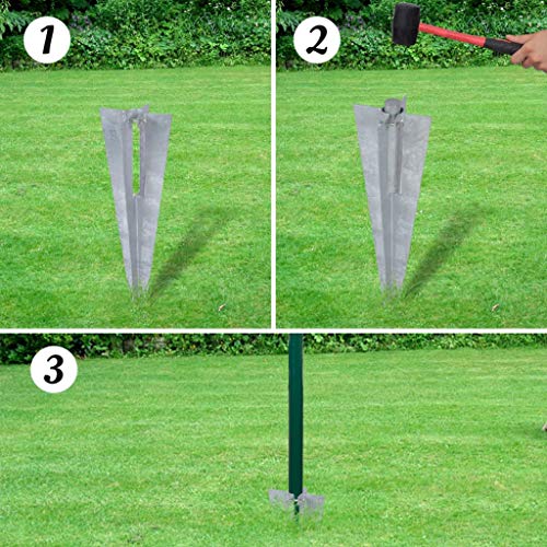 Clôture grillagée pas à pas : kit complet de clôture de jardin 25m