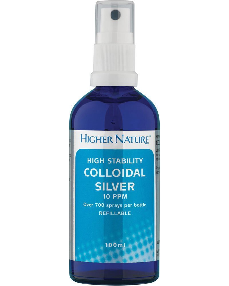 Higher Nature Active Colloidal Silver - High Stability 100ml