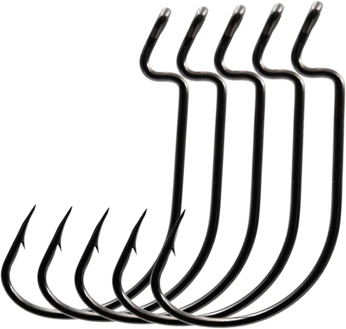 Fish Hooks Barbed Soft Hooks Fishing Tackle for Trout Perch High Carbon Steel Assist Hook #4-2/0 Fishing Accessories (Color : Size 5-0)