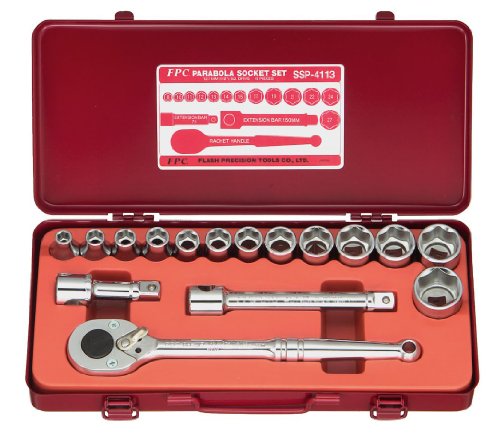 フラッシュツール スリムパラボラソケットセット SSP-4113 16点