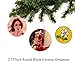 RETERMIT 10 pcs Sublimation Ceramic Ornament Christmas Tree Decor Disc Ornament for Sublimation Sublimation Blanks Blank Ceramic Ornaments for Crafting DIY Personalized Christmas Decor (2.75