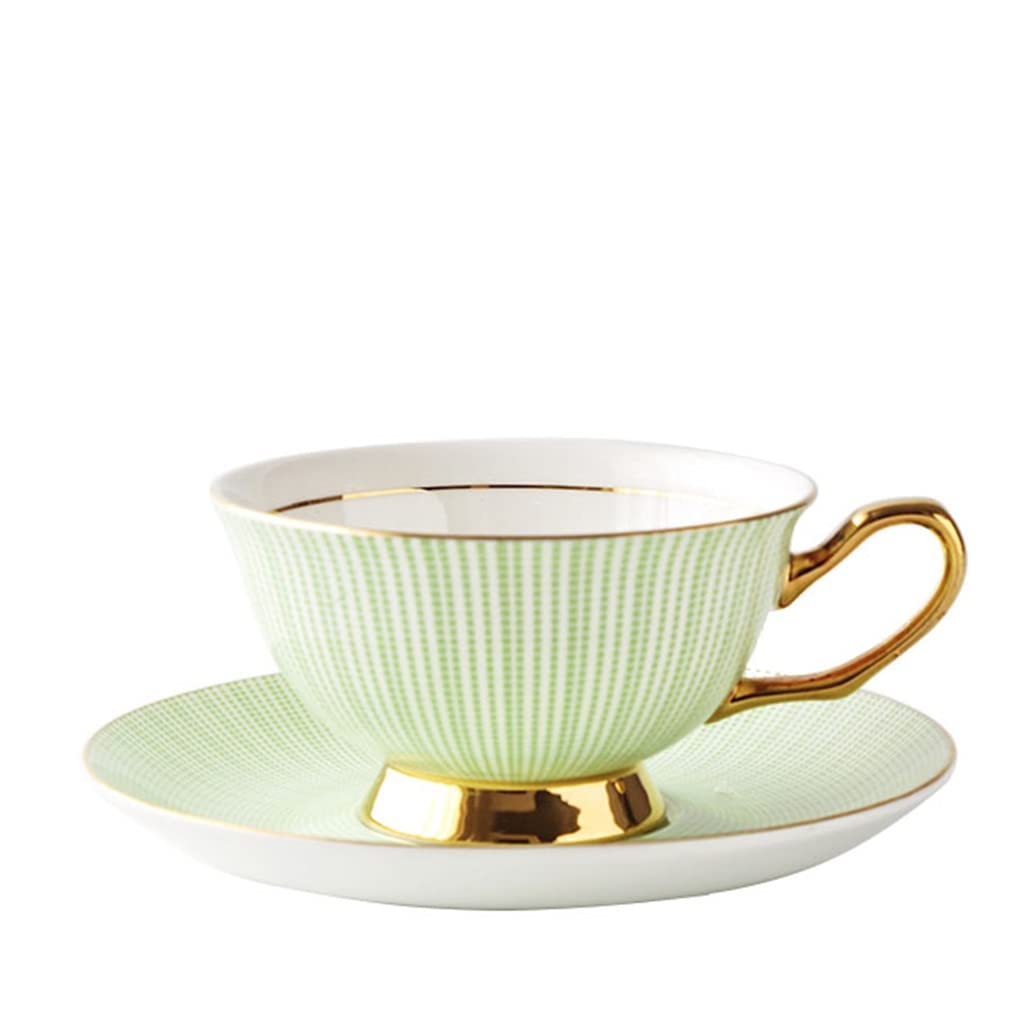 Porcelaine fine service à thé vintage chic doré 220ml