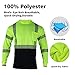 VENDACE 3pcs Safety T Shirts Reflective High Visibility Hi Vis Long Sleeve Construction Work Shirts for Men Class 3 (Yellow,XL)