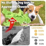 LECHONG 5 Pack No Stuffing Dog Toys, Plush Squeaky Dog Toys for Large Medium and Small Dogs, Puppy Dog Chew Toys