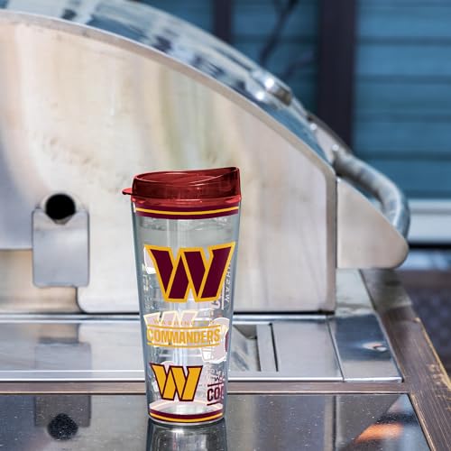 Image of Rico Industries NFL Football Washington Commanders Double Wall 20oz Tritan Tumbler