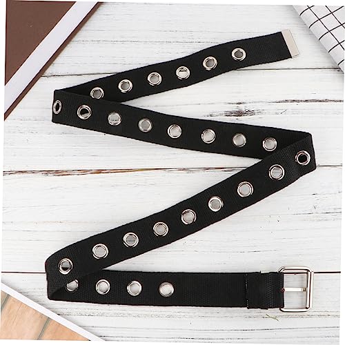 GALPADA 1pc Wide Nylon Canvas Waist Belt for Women Decorative Waistband for Jeans and Pants Lightweight and Breathable Buckle Design4