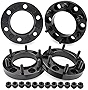 Richeer 6x5.5 Hub Centric Wheel Spacers with for Tacoma 4Runner Tundra Fortuner Ventury GX470 GX460, 4PCS 1 inch Forged 6x139.7mm Wheel Spacers with 12x1.5 Studs & 106mm Center Bore