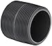 Spears 88 Series PVC Pipe Fitting, Nipple, Schedule 80, Gray, 1-1/2" NPT Male, 2-1/2" Length