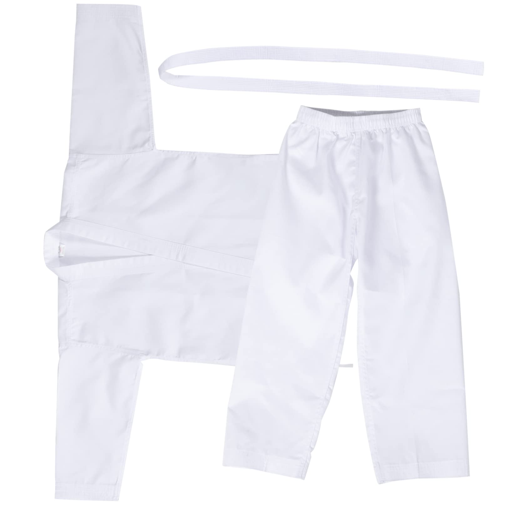 Ipetboom Karate Uniforms for Teens Men Women Martial Arts Taekwondo Uniform Elastic Waist Belt
