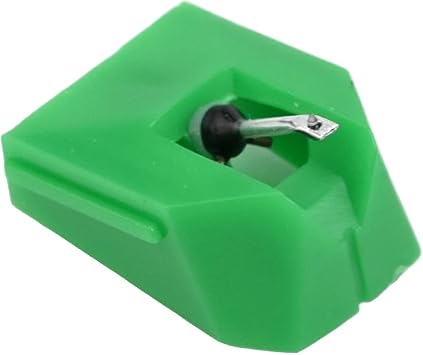 VMN95E Replacement Needle for Audio Technica AT-LP120X Vinyl Record Turntable Compatible with VM95 Series Cartridges Elliptical StylusGreen