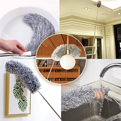Vadrouille duster en microfibre pliante et extra longue pour capter la poussière