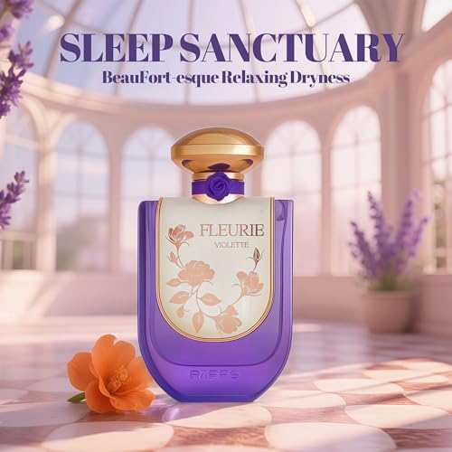 AFLUXE Riiffs Fleurie Violet Women Perfume with Vanilla Powder,Matiere Premiere, Rose, White Florals Scent - Eau de Parfum Long-Lasting Fragrance for Women, 3.40 Ounce / 100 ml - Thumbnail 3