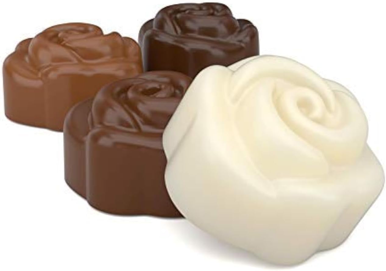 SpinningLeaf Rose Sandwich Cookie Chocolate Candy Molds
