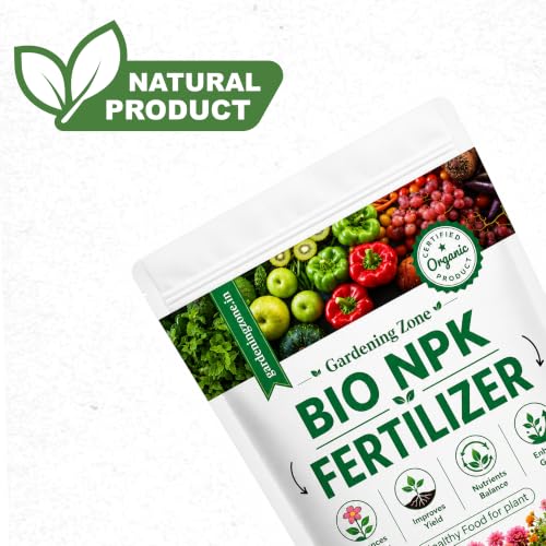 Image of Gardening Zone Bio NPK Granules Fertilizer for Home Garden Plants, 400g