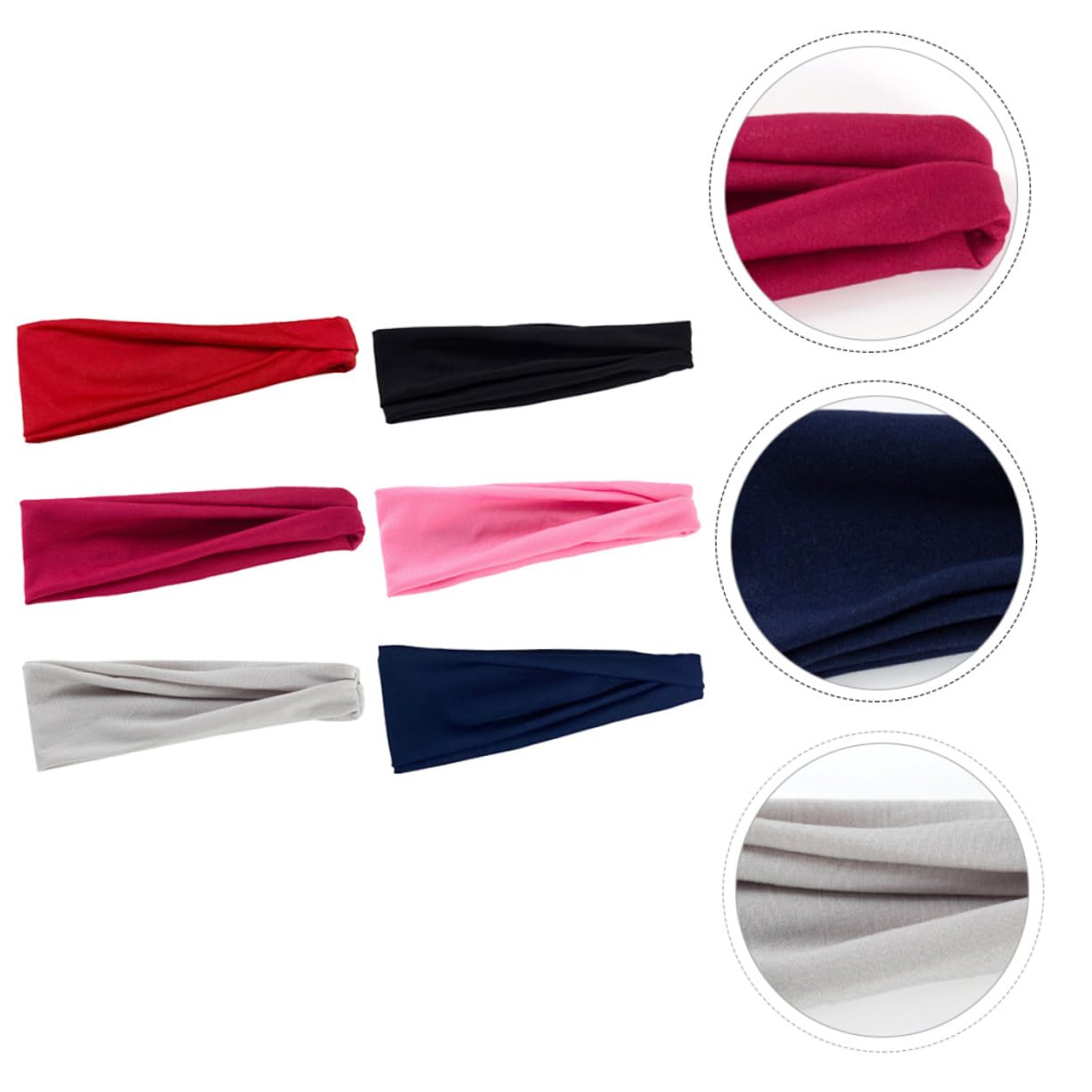 BESPORTBLE 3 Set Di Fasce Per Da Donna Fasce Per Il Trucco Per Lo Sport 6 Pezzi*3