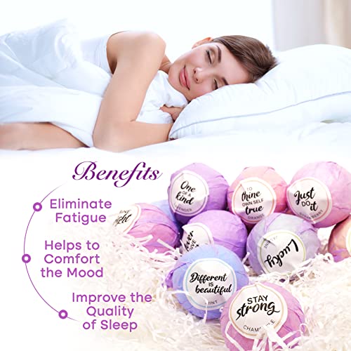 Handmade Bath Bombs For Women - Set Of 12 Moisturizing And Rich In Essential Oils - Ideal Gift For Valentine's Day, Birthdays, Mother's Day #TOP4