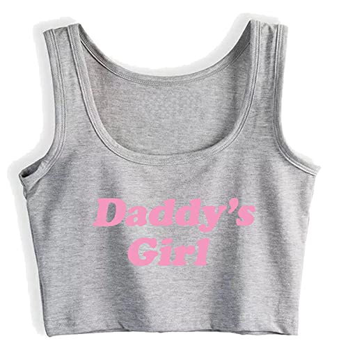 Daddy's Girl Women Fashion Summer Sleeveless Cotton Crop Top Vest