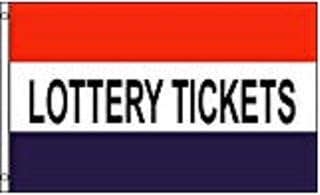 K's Novelties 3X5 Advertising Lottery Tickets Flag 3'X5' Banner Brass Grommets