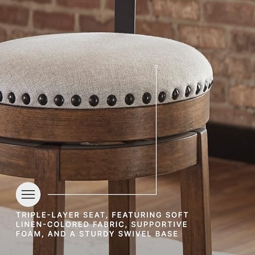 Signature Design by Ashley Valebeck Counter Height Bar Stool, Brown - image 4