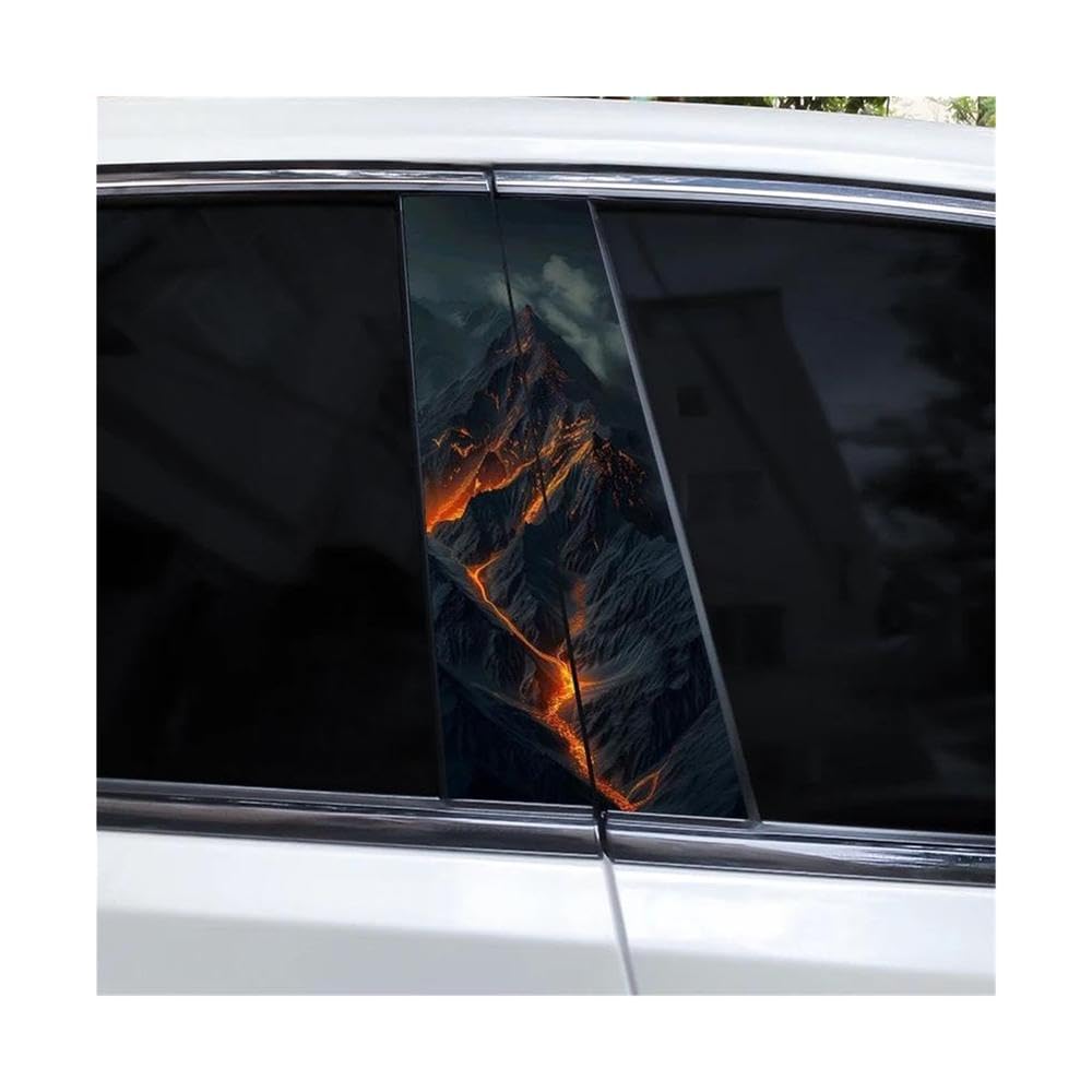 Body Parts 2PCS Car Center Pillar Sticker Snow Mountain Car B-Pillar Sticker DIY(H)