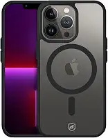 Gshield Capa Compatível com MagSafe para iPhone 13 Pro Max Case Magnética para Carregamento por Indução Capinha Antichoque, Anti Impacto - Preta