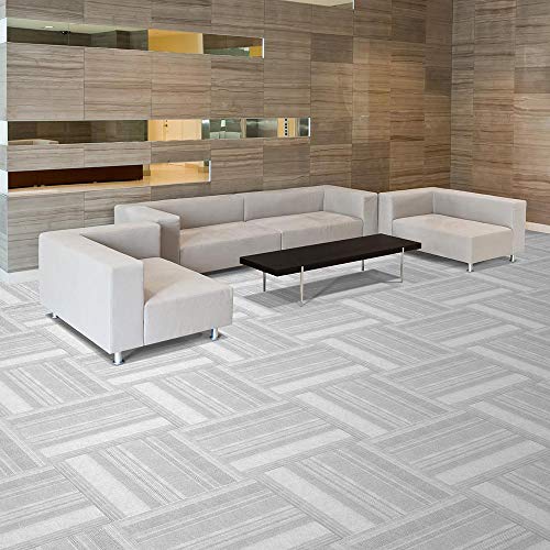 Peel and Stick First Impressions Barcode Rib Espresso 24 in. x 24 in. Commercial Carpet Tile (15 Tiles/Case) by Foss Floors - Image 2