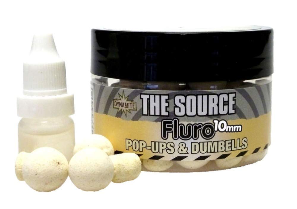 Dynamite Baits The Source Wafter Dumbell/Fluro Pop Ups (10mm) — image 1