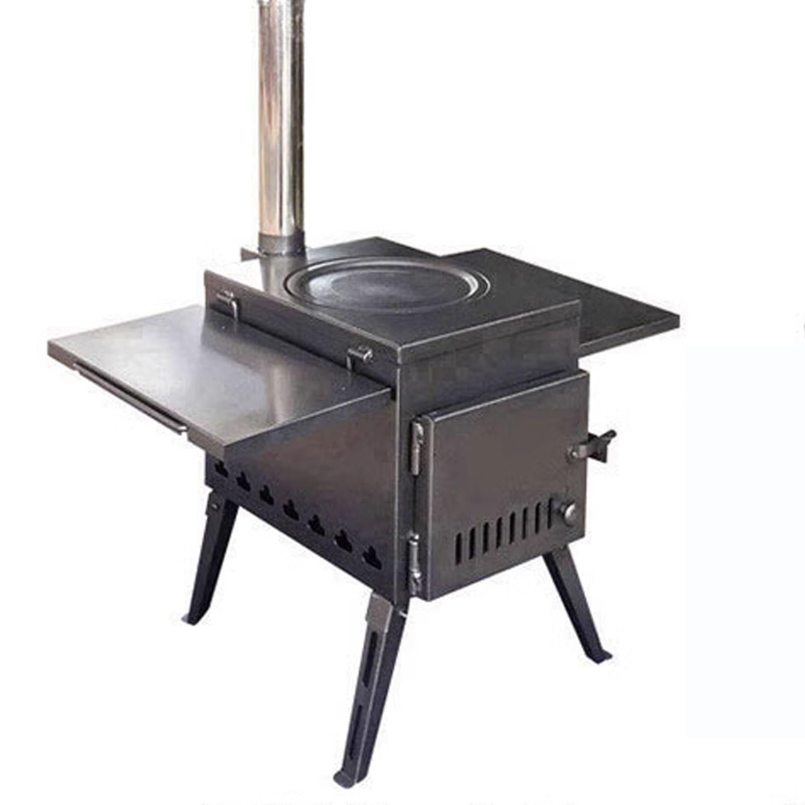 Poêle de tente portable pour chauffer et cuisiner facilement en camping