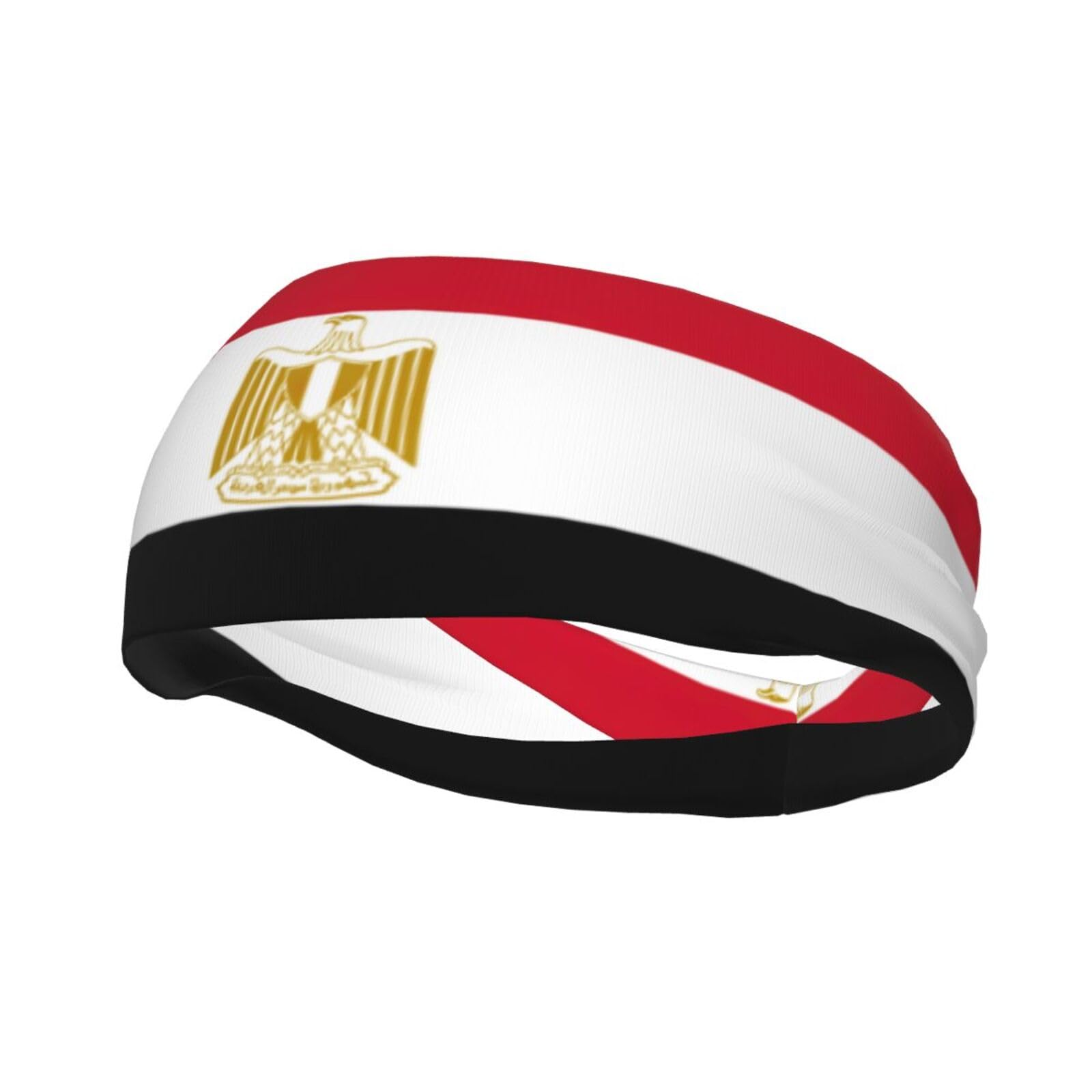 Egyptian Flag Print Sports Sweatband for Men,Sweatbands,Headbands for Men,for Running,Cycling,Gym,and More
