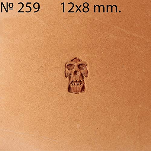 DandS ltd Leather Stamp Tool Stamping Working Carving Punches Tools Craft Saddle Brass Skull #259