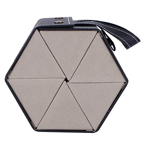 Estojo de armazenamento para óculos de sol, 6 compartimentos dobráveis para óculos de sol, organizad