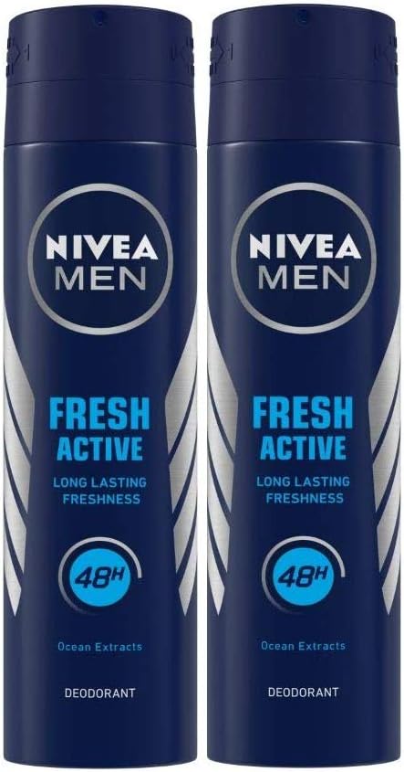 NIVEAActive Deodorant For Men (Pack Of 2)