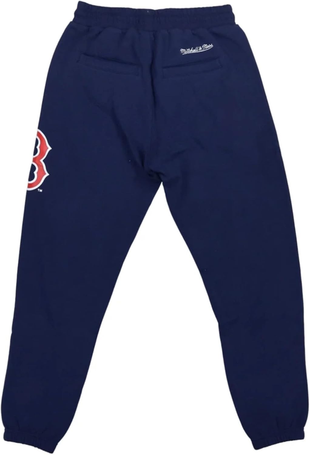 Mitchell & Ness Men's Boston Red Sox Repeat Deluxe Sweatpants Front and Back Pockets Navy