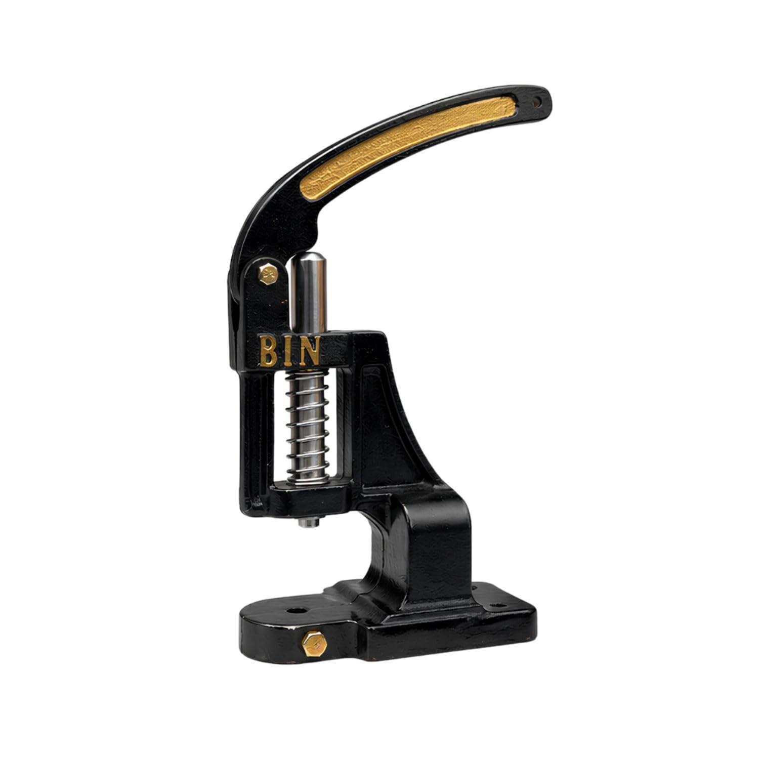Heavy Duty Manual Hand Press Machine, Cast Iron Multipurpose Tabletop Press with Long Lever & Spring Mechanism for Eyelet, Grommet, Snap Button, Rivet & Craft Work – Black-image-12