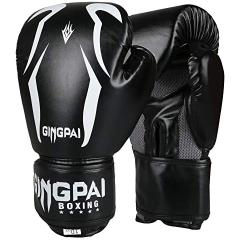 GINGPAI Boxing Gloves for Kids Men Women,MMA Punching Heavy Bag Kickboxing Muay Thai Sparring Fighting Training Gloves Cover