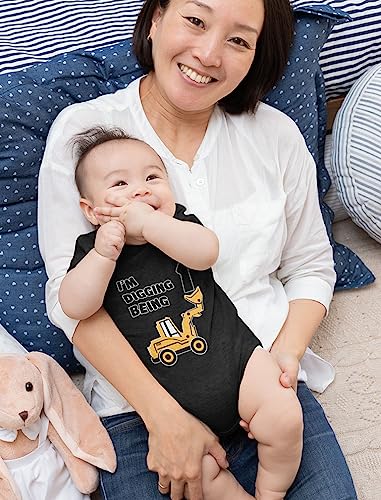 Tstars I'm Digging Being 1 1st Birthday Outfit Boy Construction Party Baby Bodysuit2