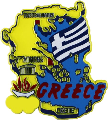 Imán decorativo Grecia contorno país 2x3 pulgadas