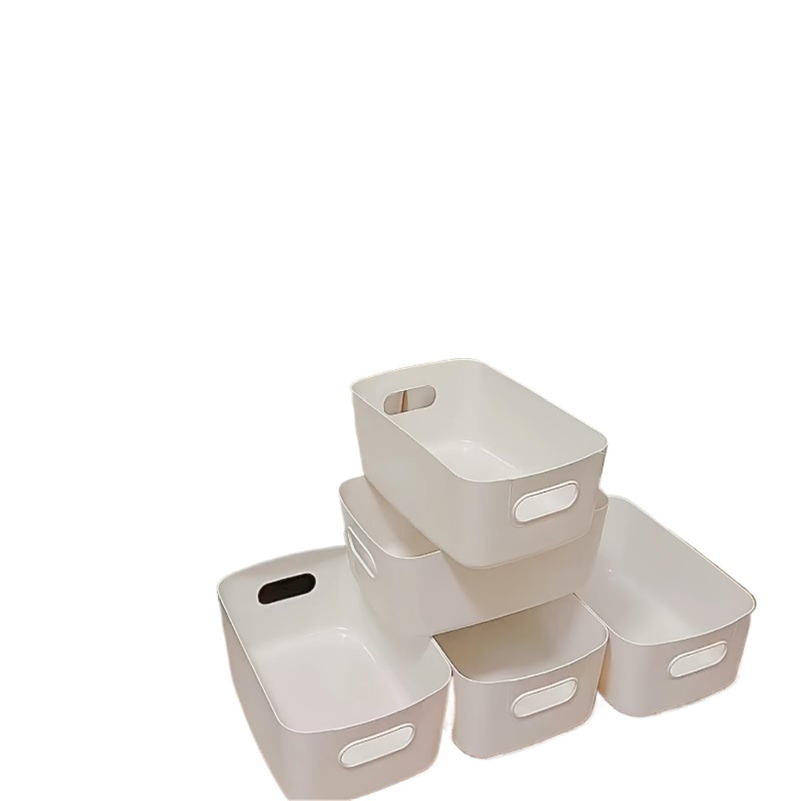 QXBFNDC Desktop Storage Box 5/10Pcs Tabletop Snacks Storage Box Storage Basket Desktop Plastic Sundries Storage Box(5pcs)